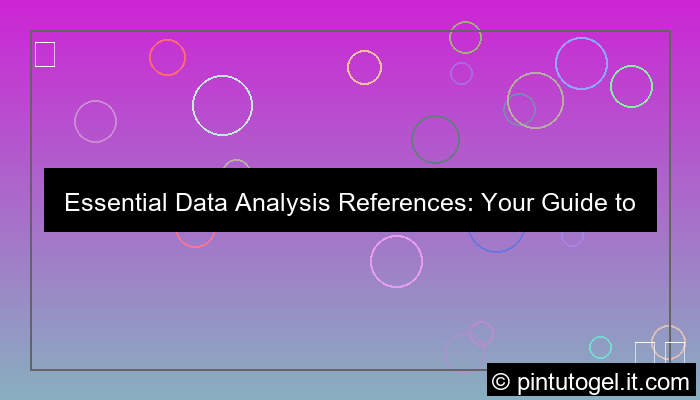 data analysis reference