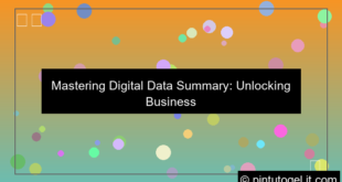 ilustrasi digital data summary