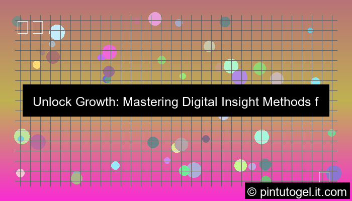 digital insight methods