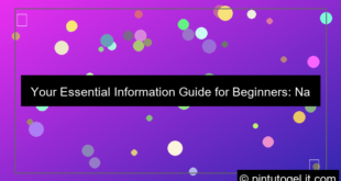 visual information guide for beginners