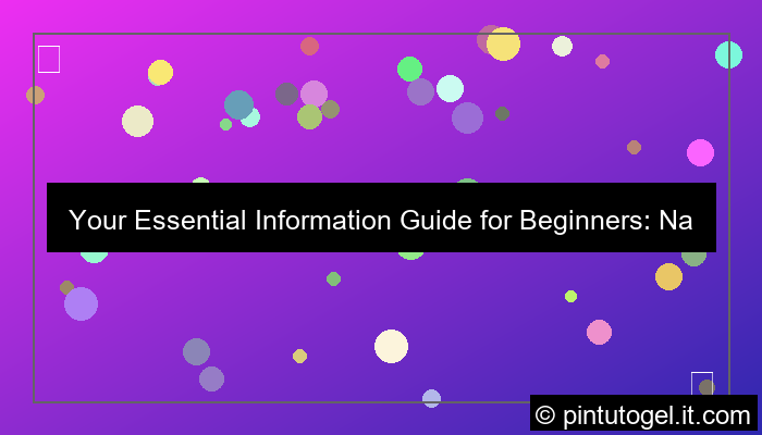 visual information guide for beginners