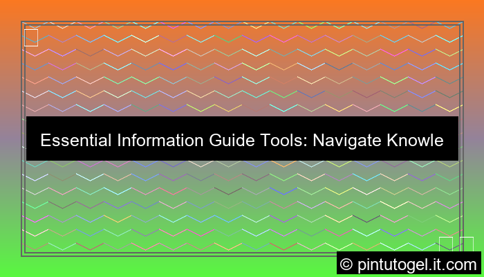 ilustrasi information guide tools