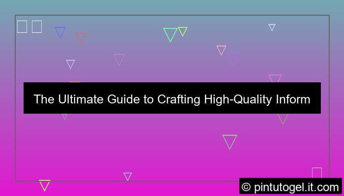 informational content guide