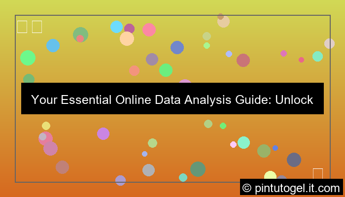 visual online data analysis guide