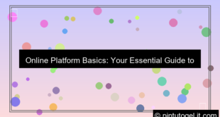 online platform basics