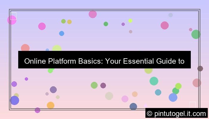online platform basics