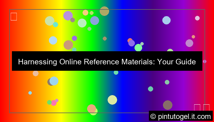 ilustrasi online reference materials