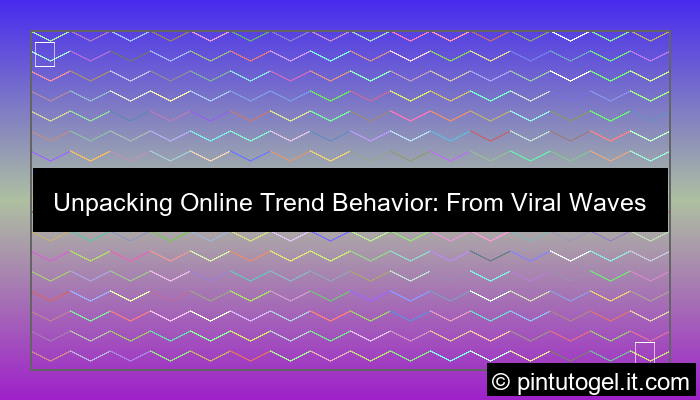 ilustrasi online trend behavior