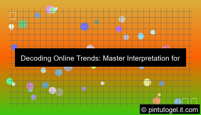 online trend interpretation