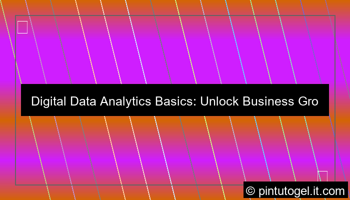 visual digital data analytics basics