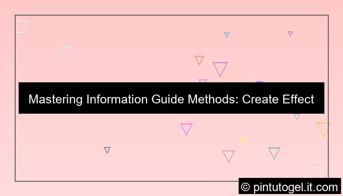information guide methods