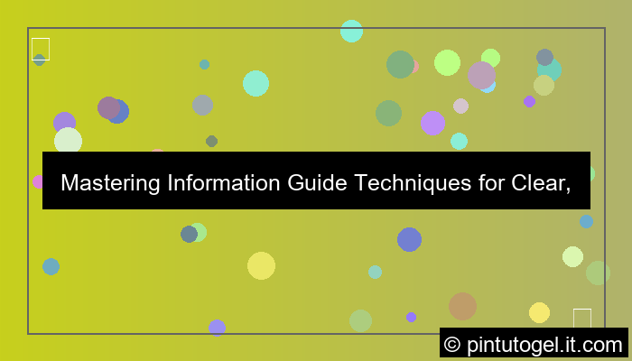 information guide techniques
