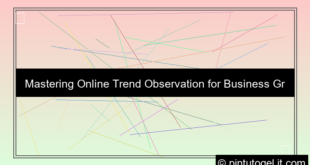 ilustrasi online trend observation