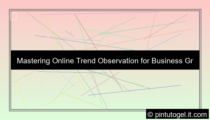 ilustrasi online trend observation