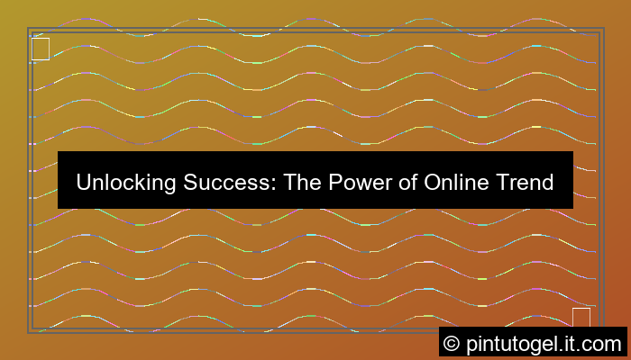 online trend reporting